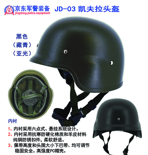 JD-03 凯夫拉头盔(黑色、藏青)